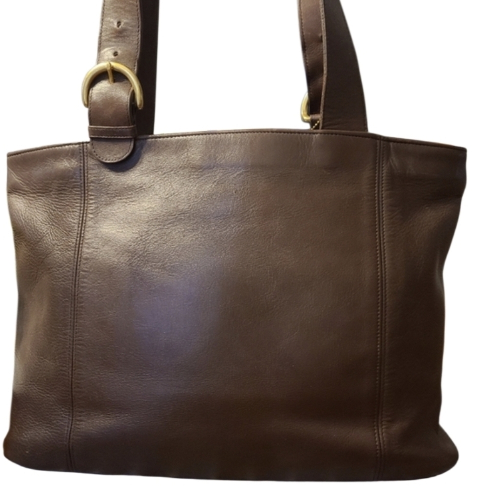 Coach Vintage 1996 Soho Large Zip Top Leather Tote Bag w/ Coach Dustbag In EUC - Picture 5 of 14